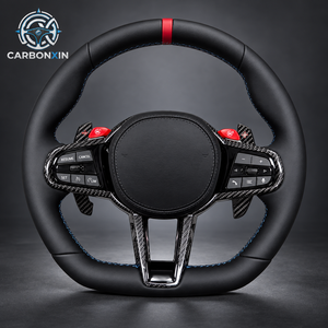 Volant en fibre de carbone pour BMW G M1 M2 M3 M4 M5 M6 M340i CSL GTS F82 F80 F87 F90 G80 G82 F30 Toyota A90 Gr Mk4 Mk5 G80 - Product Image 4