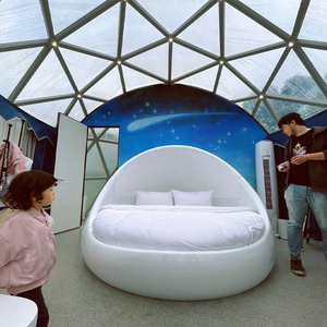 Tenda Glamping in Vetro da 20 Piedi per Campeggio, Casa a Cupola Geodetica Prefabbricata, Tenda Invernale di Lusso con Bagno - Product Image 5