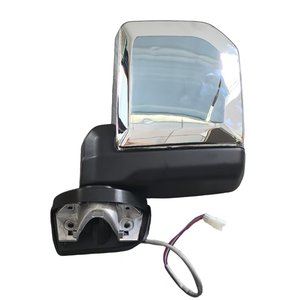ForToyota LandCruiser 75/76 (2022-2024) LHD Electric Towing <b>Mirror</b> – 3-Wire, No Indicators, Chrome / Black Housing - Product Image 2