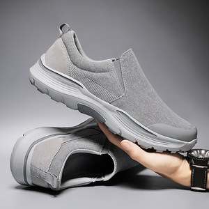Baskets en toile pour hommes de grande taille, chaussures de sport respirantes et décontractées, baskets légères pour l'extérieur, chaussures en tissu pour hommes en une seule pièce - Product Image 4