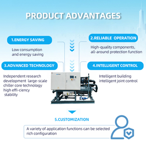 Compresseur à vis Hanbell certifié CE pour usage industriel de haute qualité, 380 kW, réfrigérant R507, -20 à 35 °C, refroidi par eau - Product Image 5