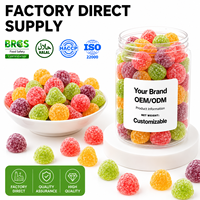 Bonbons gélifiés halal TikTok aux saveurs de fruits mélangés, sucrés et acidulés, en vrac, vente en gros, fabricant OEM ODM, marque privée