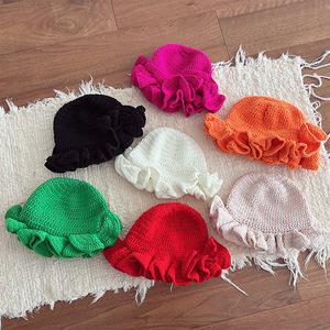 BESTELLA, gorro informal de viaje de punto de Color sólido para mujer, gorro de cubo de uso diario de gran cantidad, venta al por mayor - Product Image 2