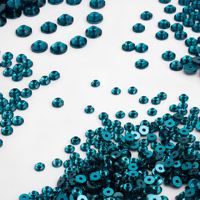 Perles de strass à coudre en résine époxy Indicolite Aquamarine 6mm, à dos plat, trou central, forme diamant, modèle YAXI 379-6, apprêts pour bijoux