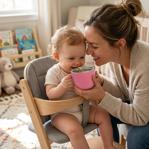 Vaso de Agua Infantil de Acero Inoxidable 304 de Grado Alimenticio con Interior de Silicona, Asa Antideslizante, No Tóxico e Inodoro para la Bebida Diaria de Niños Pequeños - Product Image 6