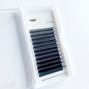 Cils synthétiques en forme de W 3D 4D <span class=keywords><strong>5D</strong></span> effet wispy pour extensions de cils volume croisé, marque OEM en marque blanche - Product Image 4
