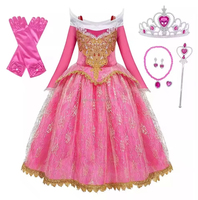 Robe de Princesse Rocky Elsa Anna Blanche-Neige pour Fête d'Anniversaire Sofia Belle Raiponce, Déguisement de Princesse pour Fille