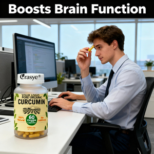 Diskon besar-besaran EU AS suplemen Kurkumin kunyit murni 1000mg dengan 95% kapsul curcuminoid & Vitamin C & Black Pepper Vegan Kurkumin - Product Image 5