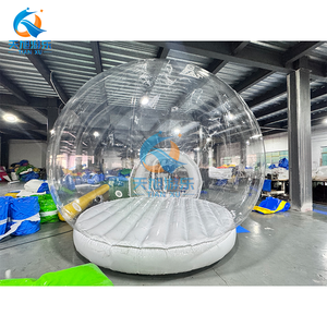 Dôme gonflable commercial en PVC de 4 m, plateforme de saut, <span class=keywords><strong>ballons</strong></span> transparents, tente, matelas pneumatique, fête pour enfants - Product Image 4
