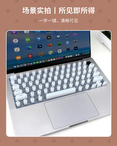 Couverture de <span class=keywords><strong>clavier</strong></span> en silicone pour <span class=keywords><strong>MacBook</strong></span> <span class=keywords><strong>Pro</strong></span> 14/<span class=keywords><strong>16</strong></span> pouces, doux au toucher, anti-poussière, étanche à la dactylographie - Product Image 4