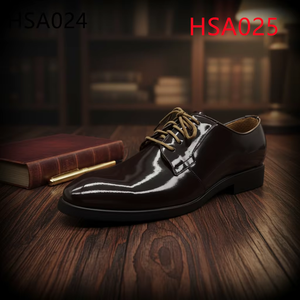Chaussures de bureau pour hommes LXG, anti-rétrécissement, brillantes/mates, marron, faciles d'entretien, pour le personnel gouvernemental, HSA025 - Product Image 1