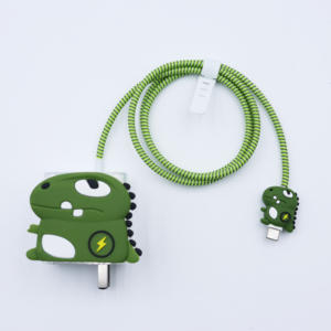 2026 4อิน1สำหรับโทรศัพท์มือถือ Xiaomi <span class=keywords><strong>redmi</strong></span> 33W 67W 90W 120W ปลั๊กชาร์จซิลิโคนรูปการ์ตูนน่ารักฝาครอบหัวเคส - Product Image 6