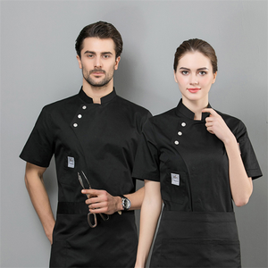 Bán Buôn 65% Polyester 35% Bông Đầu Bếp Áo Khoác Đầu Bếp Quần Áo Nấu Ăn Đồng Phục Khách Sạn Nhà Hàng Làm Việc Mặc - Product Image 4