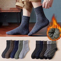 Chaussettes chaudes personnalisées Chaussettes habillées d'hiver épaisses emballées en boîte pour hommes