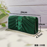 Pochette de Soirée en Satin et Strass pour Femme – Design Premium Tendance, Brillante et Nouveauté pour Fêtes, Dîners et Mariages – Sac à Main Élégant 2026