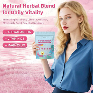 Penjualan paling laris bubuk Yerba 30 paket dengan rasa limun Raspberry probiotik mengurangi kabut otak - Product Image 3