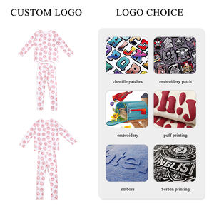 कस्टम डिजाइन नवजात शिशुओं के कपड़े सेट बांस के बाल रोम्पर के कपड़े पहने हुए नरम टॉडलर पजामा - Product Image 4