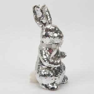 Meichuanghuui горячий Пасхальный кролик баббит украшение на заказ красочный диско Пасхальный подарок Кролик орнамент с бантом для праздника - Product Image 2