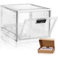 Meilleures ventes : Vitrine de présentation de table en acrylique transparente, verrouillable, polie, personnalisable avec logo, pour présentoirs