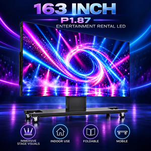 Écran LED ultra-large sur roues de 163 pouces P1.87, écran LED HD pliable et relevable pour les événements de type fête thématique et scéniques en intérieur de très grande envergure - Product Image 1