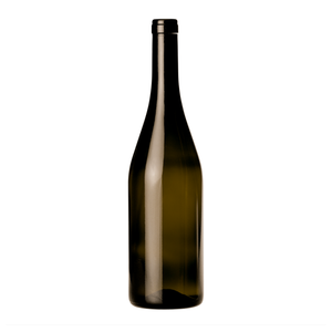 Bouteille de vin en verre Borgognotta Alta 75cl, bouteilles en verre vert de haute qualité pour vin de fruits et liqueurs - Product Image 1