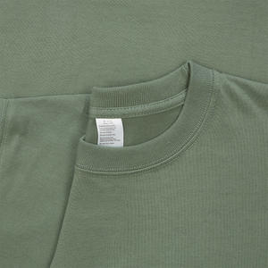 Camiseta de 300gsm de grado profesional 100% algodón en blanco para marca personalizada, básicos Premium para hombres - Product Image 4