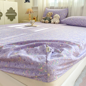 Fitted Sheet Cotton Printed Floral Mattress Protector Elastic Full Coverage Bed Sheet Cover Home Use Grade A - Product Image 3