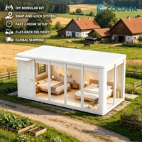 COCOVIA Grande maison de jardin entièrement en aluminium 16,8 m² |   Pod de vie moderne pour l'extérieur, suite d'hôtes et pièce extérieure polyvalente