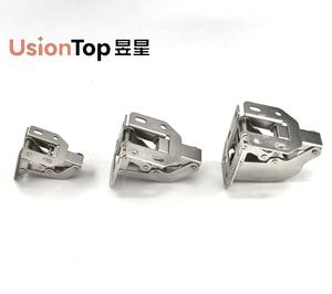 UsionTop 両開き隠しソフトクローズドアヒンジ 金属製 4インチ 油圧ヒンジ キッチン/ワードローブ/家具/キャビネット用 フロッグヒンジ - Product Image 5