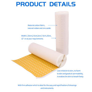 Poreuze Medische Zinkoxide Pleisters Chirurgische Geperforeerde Plakband Rol - Product Image 2