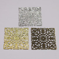 Charmes pendentifs décoration métal filigrane résultats embellissements pour bricolage épingle à cheveux collier boucle d'oreille fabrication de bijoux