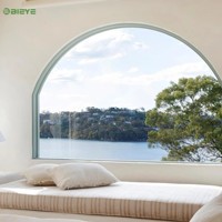 Ventana Fija de Aluminio con Marco Delgado y Visión Amplia para Apartamentos Modernos