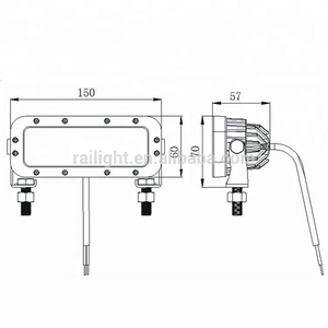 Factory Price 18w <b>LED</b> Blue Spot Safety <b>Light</b> <b>Red</b> Zone Line No Go <b>Light</b> <b>Red</b> Zone Line Beam <b>Light</b> - Product Image 3