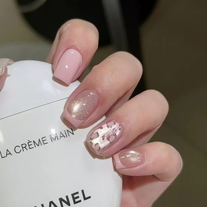OEM ODM-Faux ongles ronds en œil de chat bleus à presser-Logo personnalisé de marque privée Douceur asiatique pour les doigts Paquet de faux ongles artificiels - Product Image 4