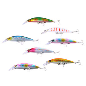 เหยื่อตกปลาแบบจมน้ำ ขนาด 105 มม. น้ำหนัก 25.4 กรัม แบบแข็ง ตัวเบ็ดแบบ Minnow ตา 3 มิติ เหยื่อปลอมสำหรับตกปลาแบสและปลาไพค์ - Product Image 1