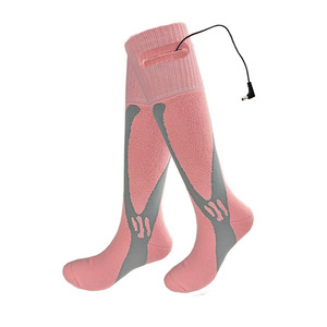 Chaussettes en nylon chauffantes électriques de haute qualité pour hommes Chauffe-jambes minces à 360 degrés pour les activités de ski en plein air - Product Image 1