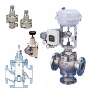 KOSO 521F 522F 3 Way <b>Diverting</b> Mixing Globe Valves 500A 520A Top Guided Single Seated Angle Vlaves - Product Image 6