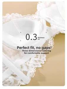 Nouveau Ensemble de soutien-gorge bikini gothique <span class=keywords><strong>style</strong></span> français à licou, sexy, fin, à bonnets complets, doux, à armatures, qui affine l'apparence des grandes poitrines - Product Image 4