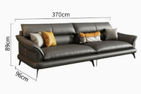 Canapé d'angle en cuir PU élégant pour salon moderne GEDO HOT 2026