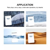 Carnet à spirales en PVC imperméable à feuilles mobiles avec 50 feuilles, impression numérique