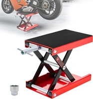 Cric hydraulique à ciseaux pour moto, VTT, scooter, capacité 1100 lbs, table élévatrice pour atelier et garage