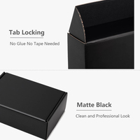 Caja de Regalo de Cartón Kraft Multicolor de Doble Cara, Resistente, Fabricada con Materiales Reciclados Ecológicos Negros Personalizables