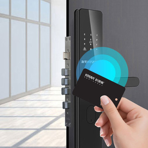 Tuya Wifi điều khiển từ xa thông minh khóa hợp kim nhôm vân tay thẻ truy cập an ninh Brass cửa đám mây lưu trữ dữ liệu tùy chọn mã - Product Image 5