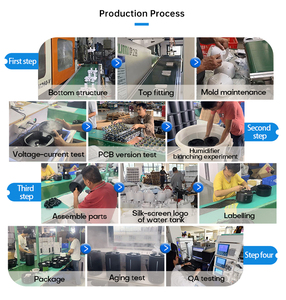 Xu Hướng Mới Hiển Thị Kỹ Thuật Số Humidificador Ánh Sáng Ban Đêm UV Ấm Mát Mẻ Sương Mù Nhà Siêu Âm Máy Tạo Độ Ẩm Không Khí - Product Image 6