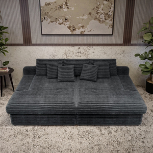 Ensemble de canapé modulaire convertible, canapé moderne écologique rembourré en mousse à mémoire de forme pour salon et chambre à coucher - Product Image 3