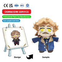 EASTM Fabricant sans MOQ, Peluches de dessins animés 10cm 15cm 20cm, Poupée Anime en peluche personnalisée en matériau ultra doux et cristallin