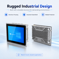 Computadora HMI Resistente de 10.4 Pulgadas con Pantalla Táctil Capacitiva, Interfaz de Máquina Windows/Linux, Compatible con Windows/Linux, PC Táctil Industrial