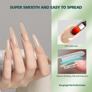 เนลป๊อป HEMA&TPO/ฟรี 6 สี คริสตัล โพลี เจลทาเล็บ เจลขัดเงา ต่อเล็บ ยูวี/แอลอีดี สำหรับใช้ที่บ้านและร้านเสริมสวย 1 ชิ้น - Product Image 2