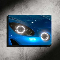 Affiche néon personnalisée pour voiture alimentée par USB pour les bureaux, les magasins, la maison - Montage mural LED avec couleur et taille personnalisables