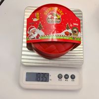 Jouet Squishy Boulette de Noël 8,5 cm en TPR à Rebond Lent, Boîte Surprise, Vente en Gros Direct Usine, En Stock